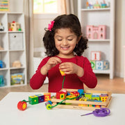 Melissa & Doug Cuentas para Atar de Madera - Farmacias Arrocha