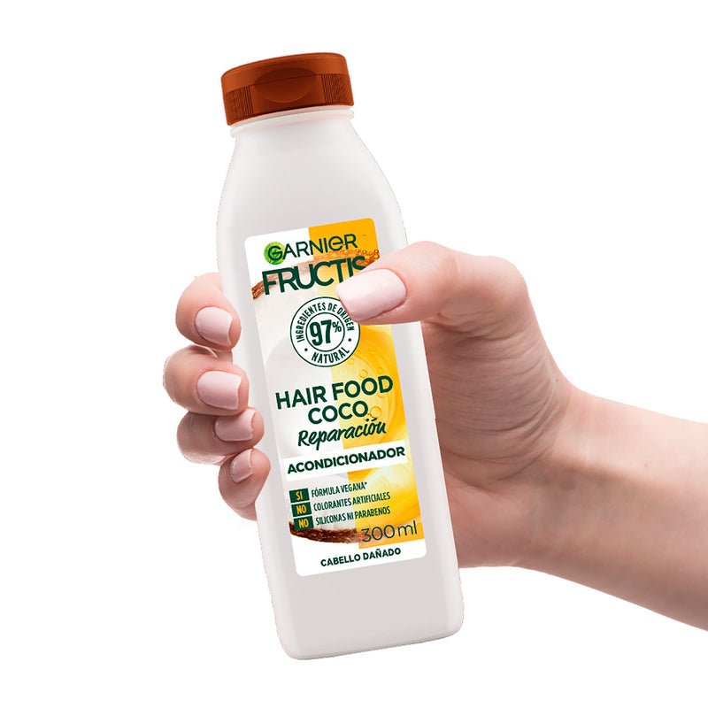 Garnier Fructis Hair Food Acondicionador De Reparación Coco 300Ml - Farmacias Arrocha