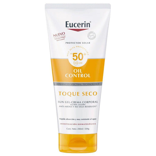 Eucerin Sun Gel Toque Seco FPS 50+ 200ml - Farmacias Arrocha