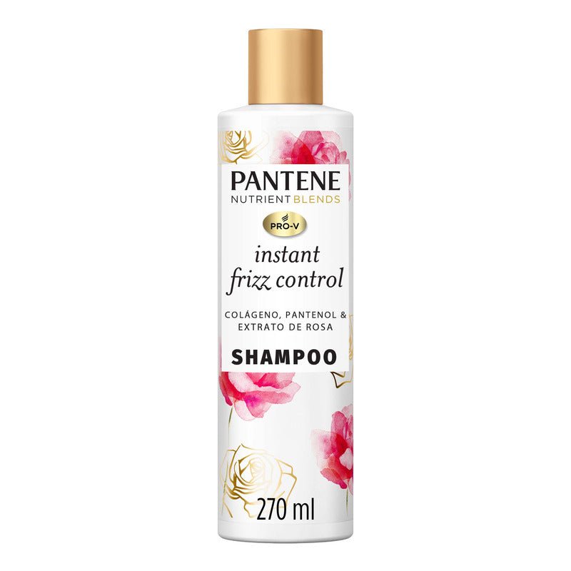 Pantene Shampoo Frizz Control Rose 270Ml - Farmacias Arrocha