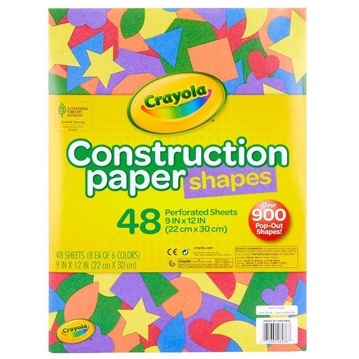 Crayola 48 Ct Construction Paper Shapes - Farmacias Arrocha