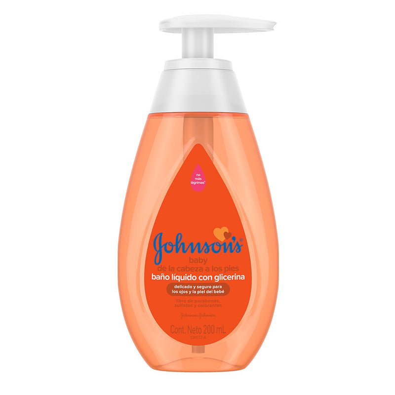 Johnson Baby Bano Liquido De Cabeza A Pies 200Ml - Farmacias Arrocha