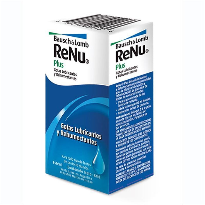 Baush & Lomb Renu Plus Gotas Lubricantes 8ml - Farmacias Arrocha