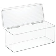 iDesign Recipiente Con Tapa, Apilable 5.5"X13"X5" - Farmacias Arrocha