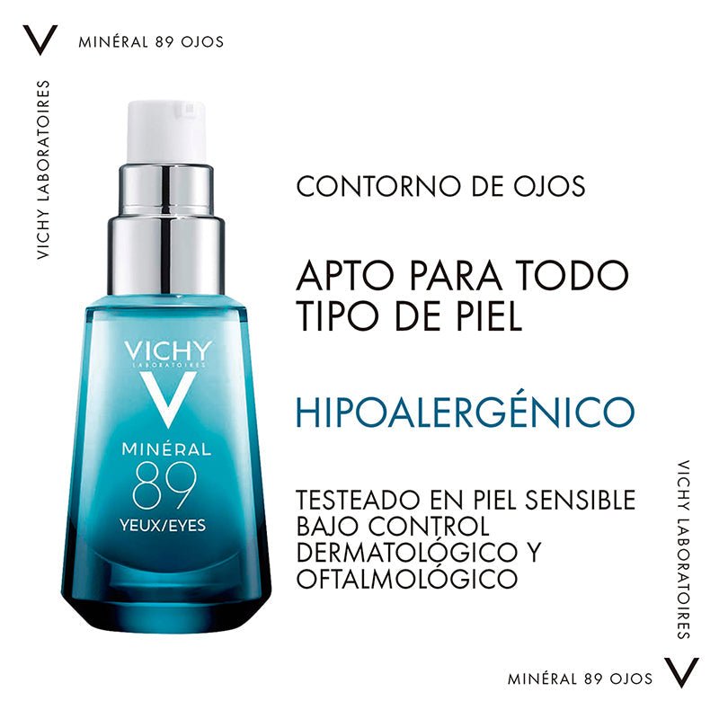 Vichy Minéral 89 Contorno de Ojos 15 ml - Farmacias Arrocha
