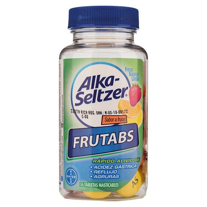 Alka-Seltzer Frutas Tabs Masticab 36 Tab - Farmacias Arrocha