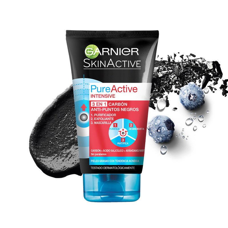 Garnier Pure Active Gel 3 en 1 Anti Puntos Negros - Farmacias Arrocha