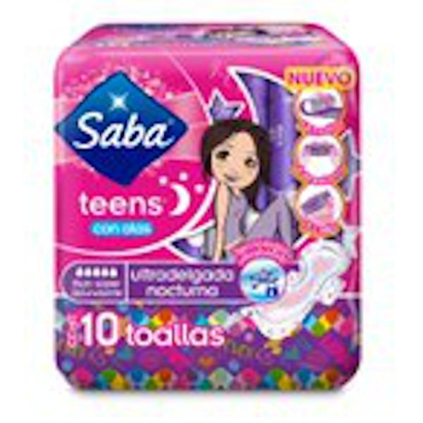 Saba Toalla Femenina Teen Nocturna Con - Farmacias Arrocha
