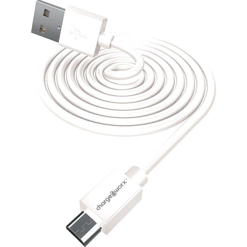 Chargeworx 6ft Micro USB Sync & Charge Cable, Blanco - Farmacias Arrocha