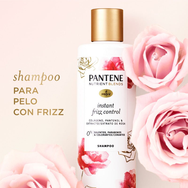 Pantene Shampoo Frizz Control Rose 270Ml - Farmacias Arrocha