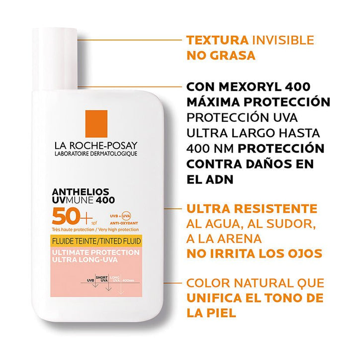 La Roche Posay Anthelios UV MUNE con color SPF50+ 50ml - Farmacias Arrocha
