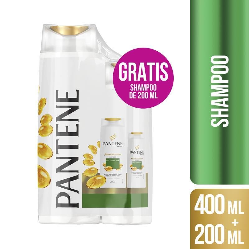 Pantene Pack Restauración Shampoo 400Ml + Acondic. 200Ml - Farmacias Arrocha