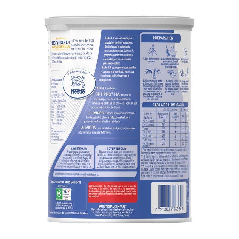 Nestle Nan Ar Leche En Polvo De 400Gr - Farmacias Arrocha