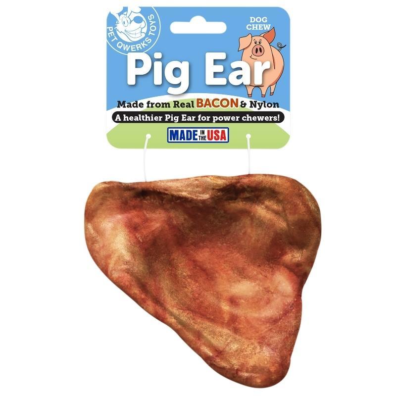 Pet Qwerks Toys Masticables Orejas De Cerdo De Nailon Sabor Tocino Medium - Farmacias Arrocha
