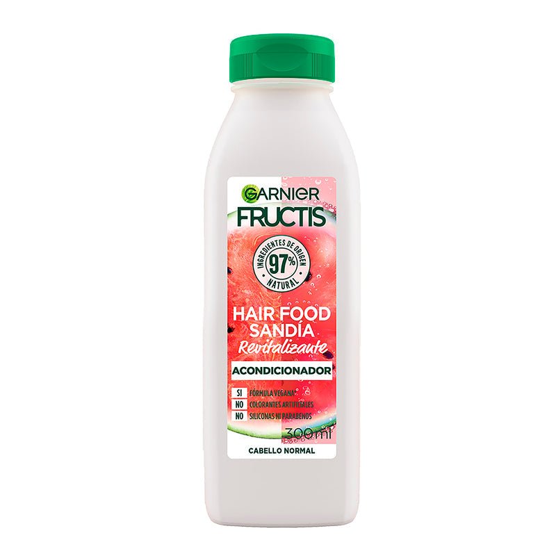 Garnier Fructis Hair Food Acondicionador Sandía Revitalizante Cabello Normal - 300 Ml - Farmacias Arrocha
