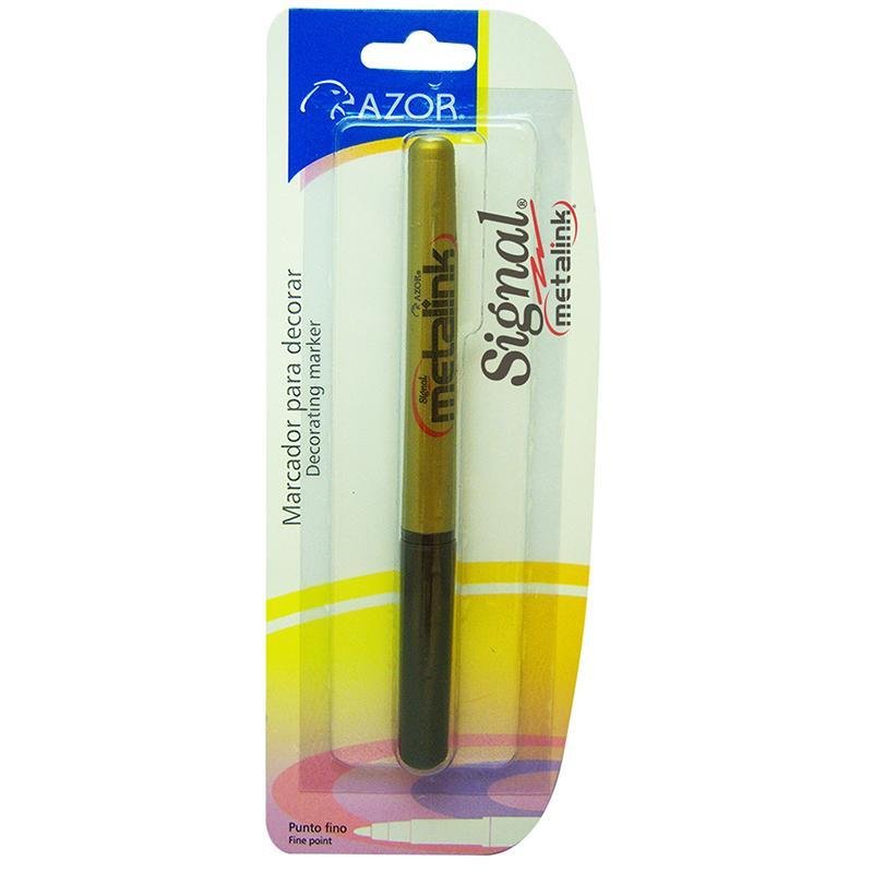 Azor Marcador De Tinta Permanente Dorado - Farmacias Arrocha