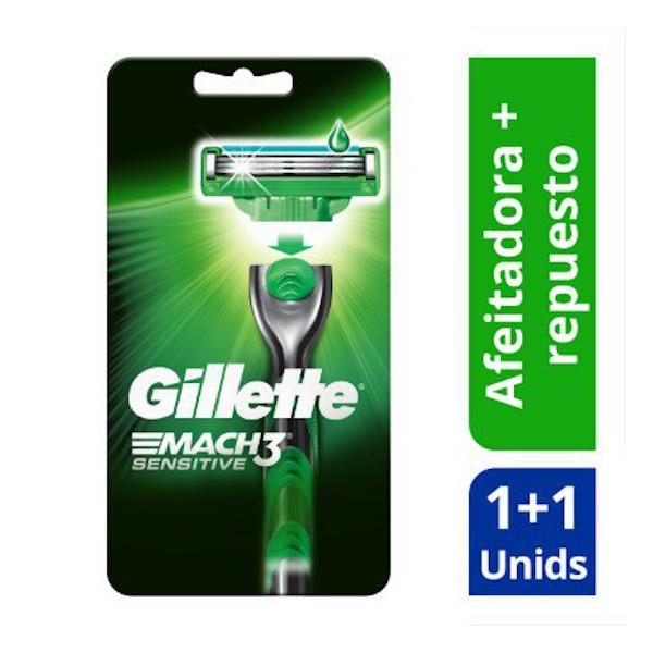 Gillette Maquina Mach 3 Sensitive - Farmacias Arrocha