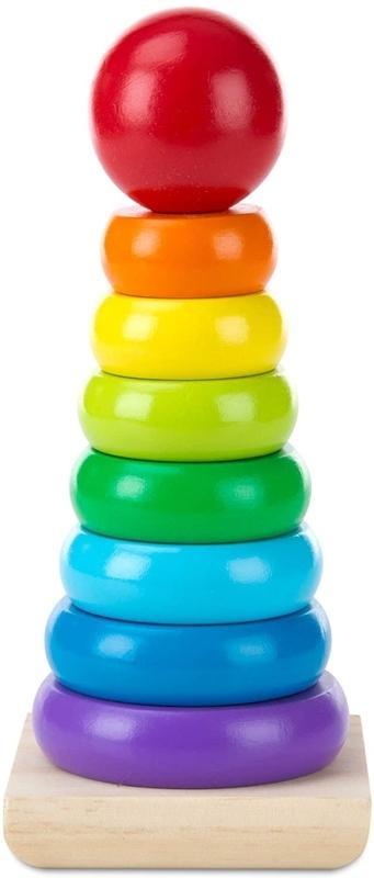 Melissa & Doug Aros de Madera Apilables Multicolor - Farmacias Arrocha
