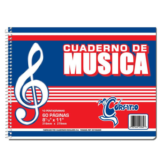 Corsario Libreta Espiral Musica Senc (40) - Farmacias Arrocha