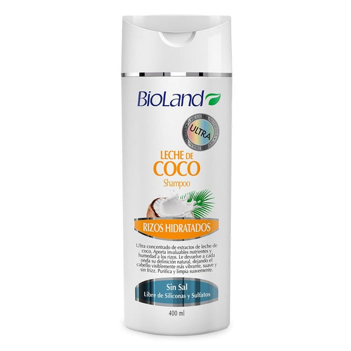 Bioland Shampoo Leche de Coco 400Ml - Farmacias Arrocha