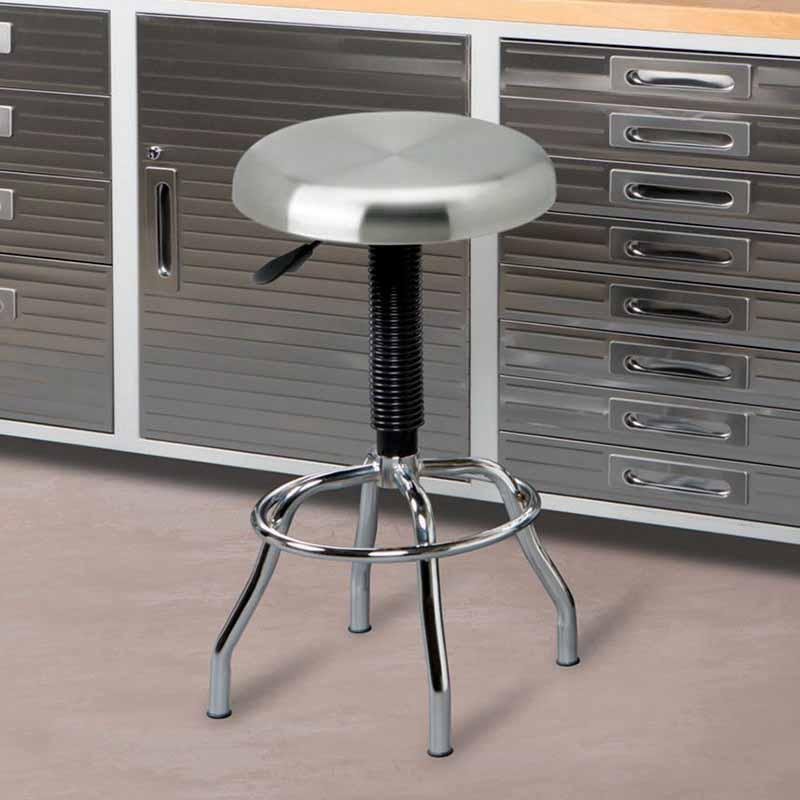 Seville Stool & Stainless Steel Table Chef Table - Farmacias Arrocha