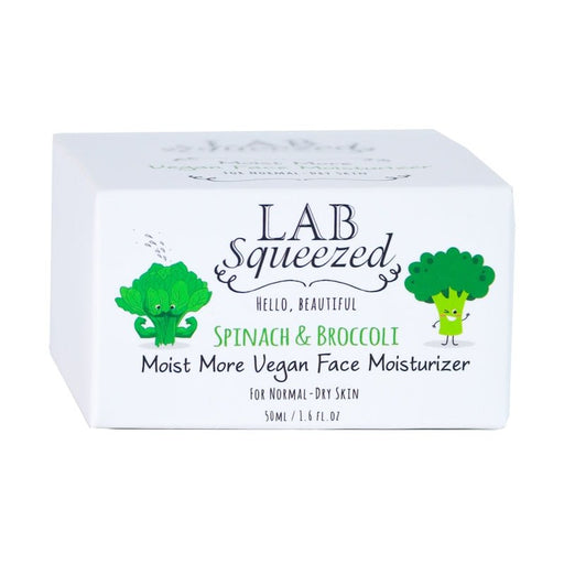 Lab Squeezed Spinach & Broccoli Moist More Vegan Face Moisturizer 50 Ml - Farmacias Arrocha