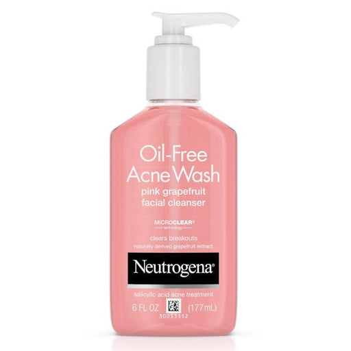 Neutrogena Oil-Free Acne Wash Facial Cleanser Pink Grapefruit - Farmacias Arrocha