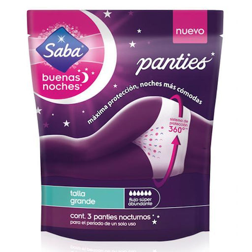 Saba Buenas Noches Panties Grande 3¬¥S - Farmacias Arrocha