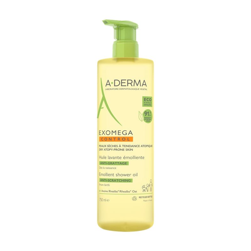 A-Derma Exomega Control Aceite Limpiador Emoliente 750Ml - Farmacias Arrocha