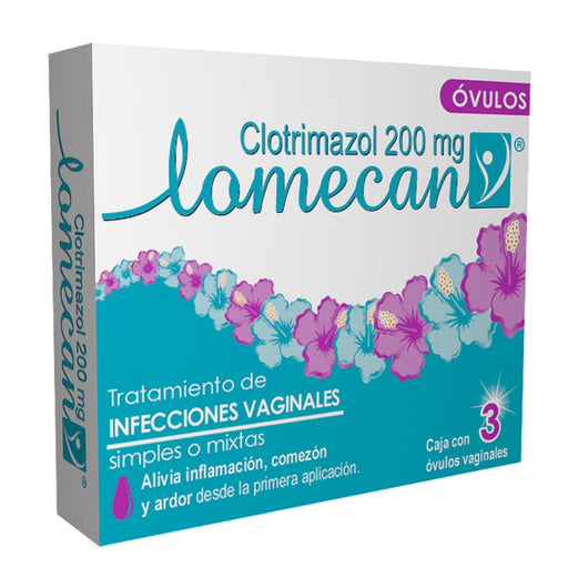 Lomecan V 200Mg X 3 Ovulos Floral - Farmacias Arrocha