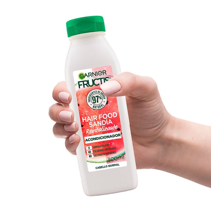 Garnier Fructis Hair Food Acondicionador Sandía Revitalizante Cabello Normal - 300 Ml - Farmacias Arrocha