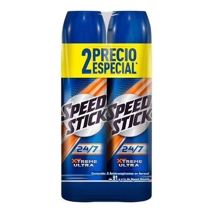 Desodorante Speed Stick 24/7 Xtreme Ultra Aerosol 91 g 2 Pack - Farmacias Arrocha