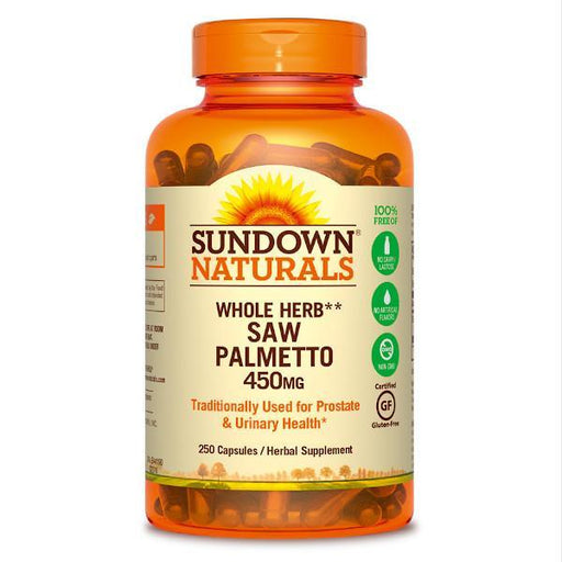 Sundown Naturals Saw Palmetto 450 mg 250 caps - Farmacias Arrocha