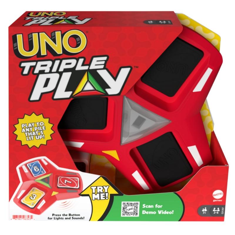 Mattel UNO Triple Play - Farmacias Arrocha