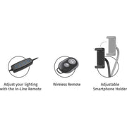 Slide Mini Tripode Ajustable Con Aro De Luz Y Soporte Para Moviles - Farmacias Arrocha