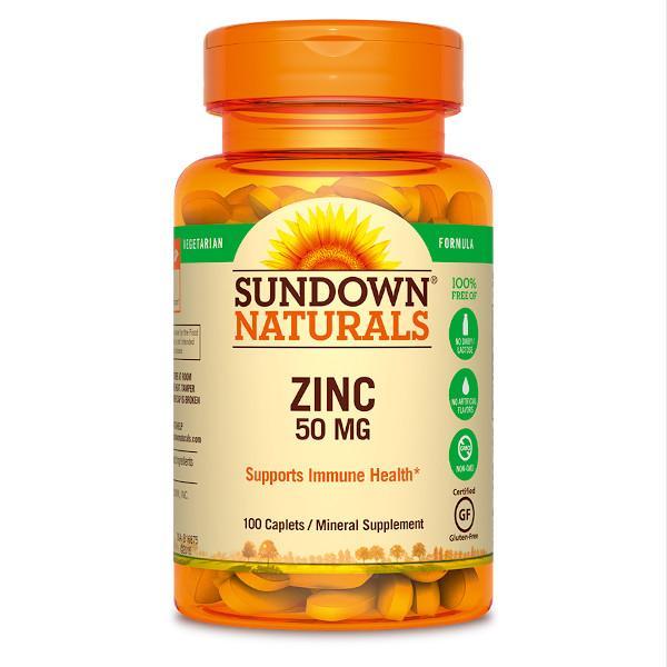 Sundown Naturals Zinc Gluconate 50 mg Caplets - Farmacias Arrocha