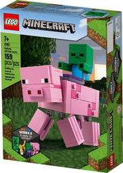 Lego Minecraft Bigfig: Cerdo Con Bebé Zombie - Farmacias Arrocha