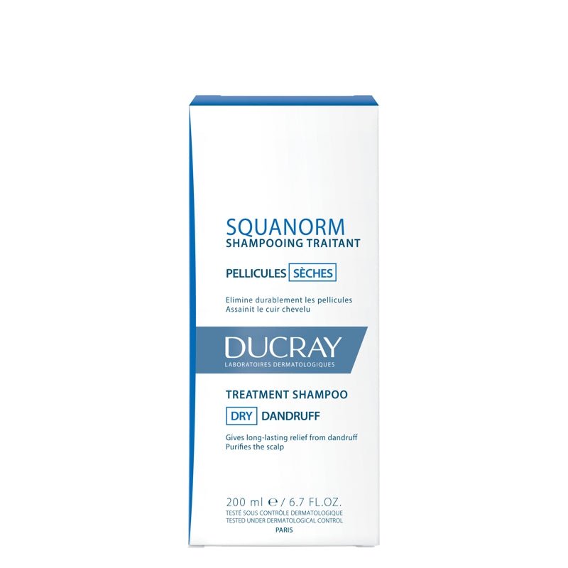 DUCRAY SQUANORM Shampoo Tratante Anti Caspa- Caspa Seca 200ml - Farmacias Arrocha