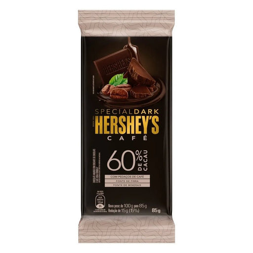 Hershey Dark Cafe Bar 60% 85G - Farmacias Arrocha