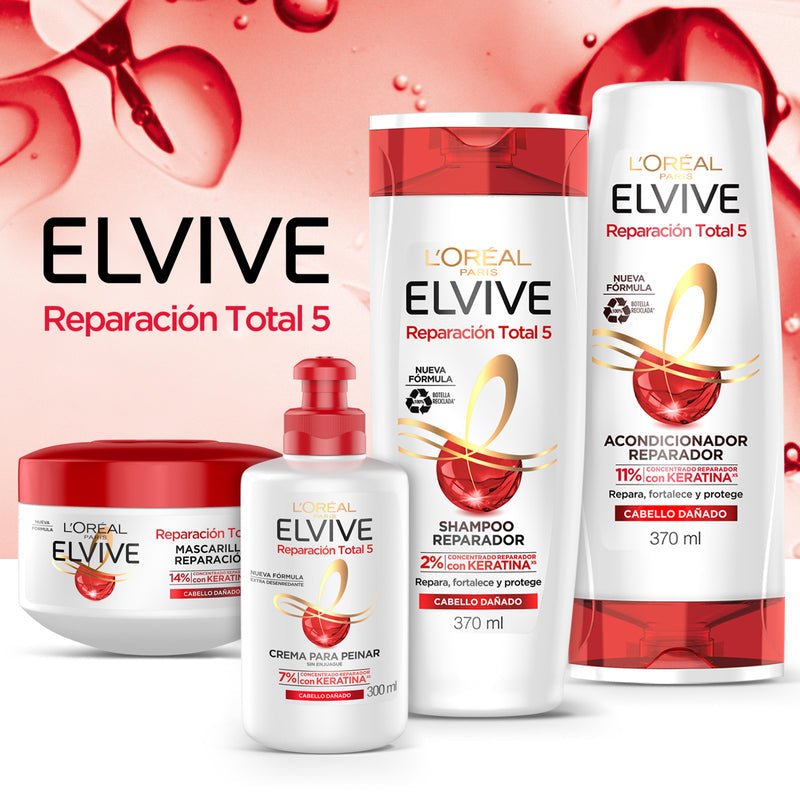Elvive Reparación Total 5 Crema Para Peinar Reparador 300Ml - Farmacias Arrocha