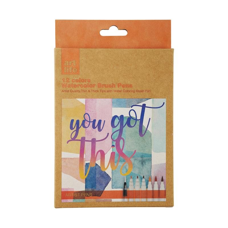 John Shen Art Life Watercolor Brush Pens12Colors - Farmacias Arrocha