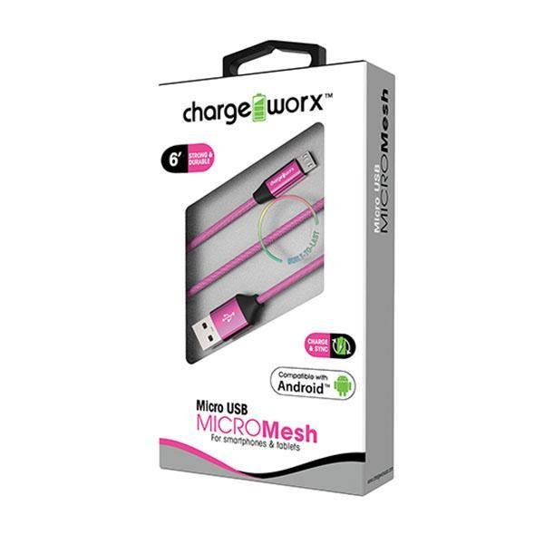 Chargeworx 6 Ft Micro Micro Mesh B - Farmacias Arrocha
