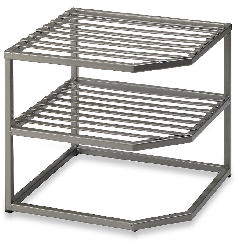 Seville Classics Iron 2-Tier Corner Shelf - Farmacias Arrocha
