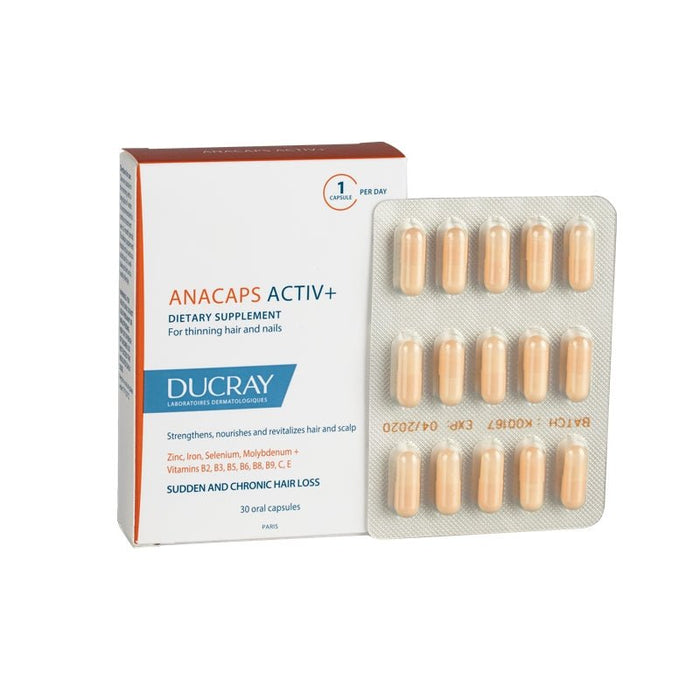 Ducray Anacaps Activ+ 30 Capsulas - Farmacias Arrocha