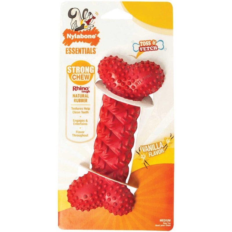 Nylabone Essentials Moderate Chew Toss & Fetch Vanilla Flavor ...