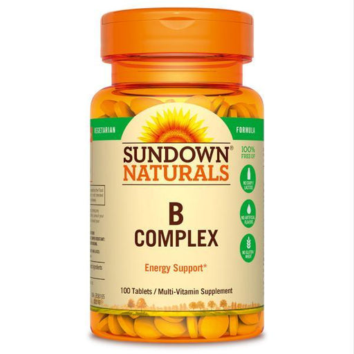 Sundown Naturals B complex 100% 100 caplets - Farmacias Arrocha