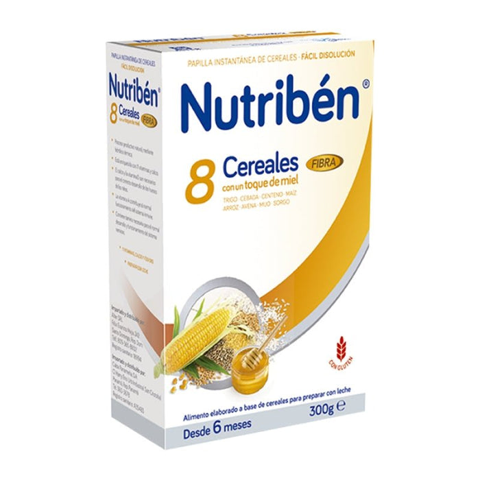 Nutriben 8 Cereales Miel Y Fibra 300 Gr - Farmacias Arrocha