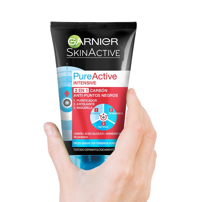 Garnier Pure Active Gel 3 en 1 Anti Puntos Negros - Farmacias Arrocha