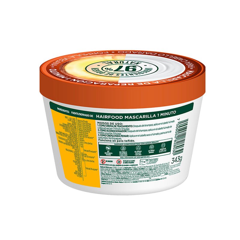Garnier Fructis Hair Food Mascarilla de Reparación Coco 300ML - Farmacias Arrocha