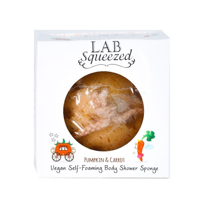 Lab Squeezed Pumpkin & Carrot Vegan Self-Foaming Body Shower Sponge 100 Gr - Farmacias Arrocha